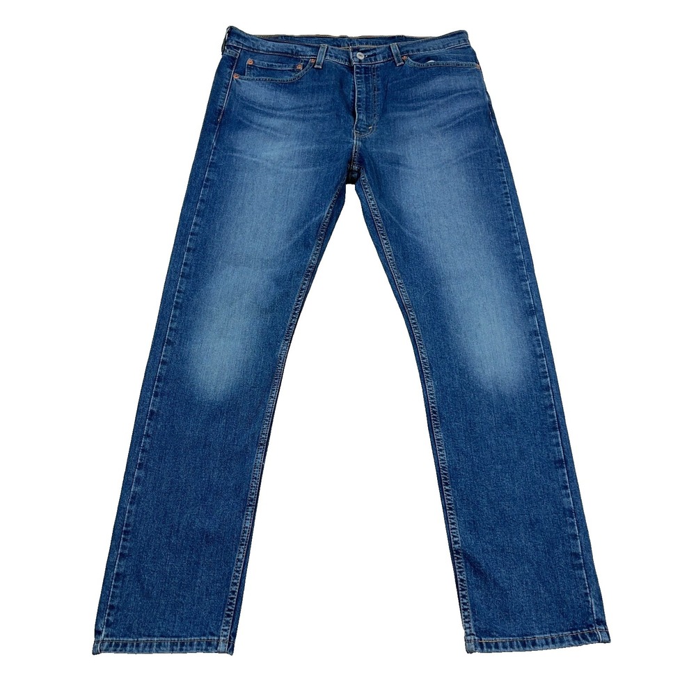 Levis 510‎ Jeans Men 36x32 Skinny Fit Med Wash Faded Stretch Denim Pants